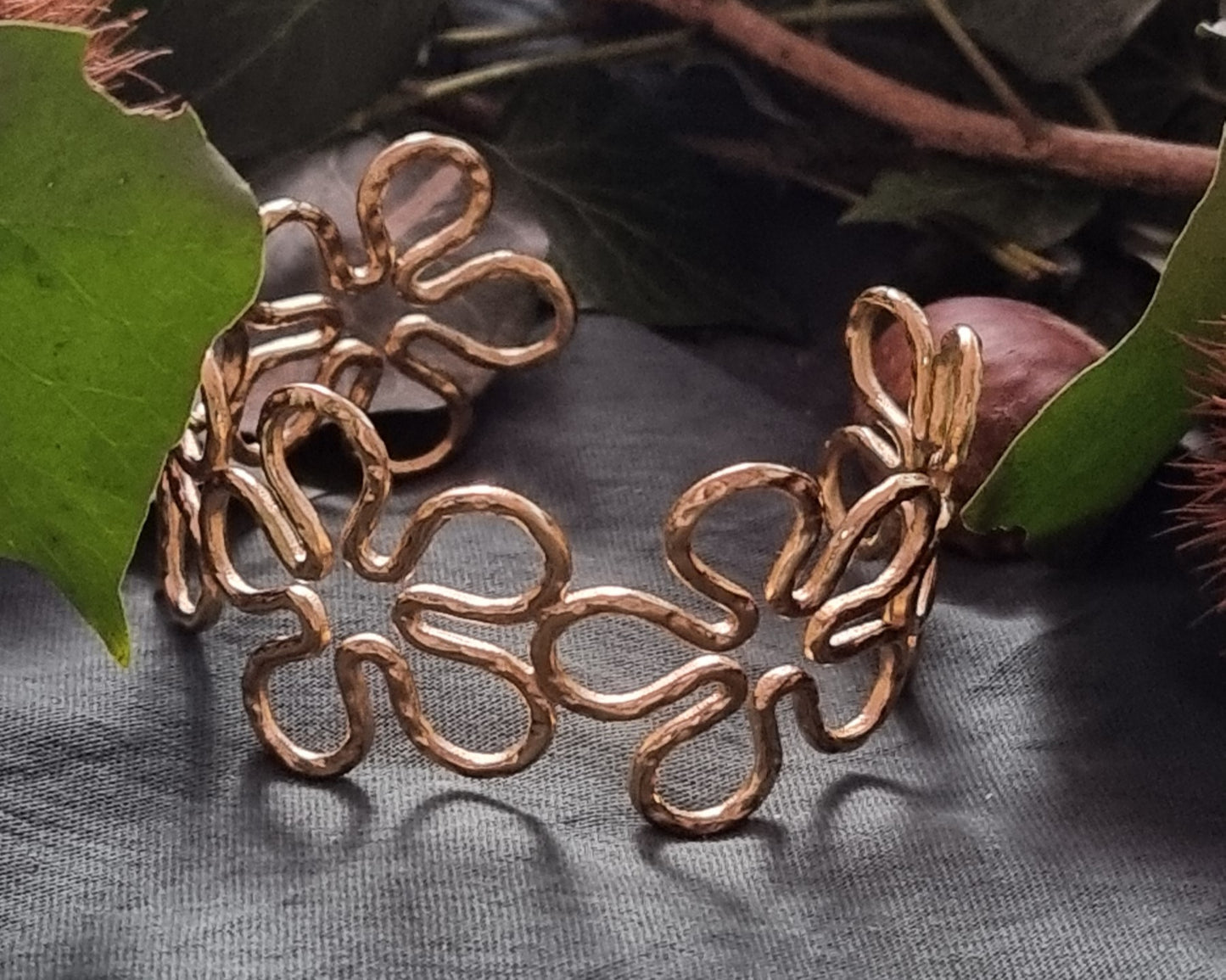 Bracelet Jonc Fleur d'Or