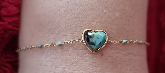 Bracelet Pendentif cœur Azuréa
