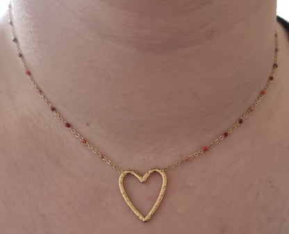 Collier Cœur Amora