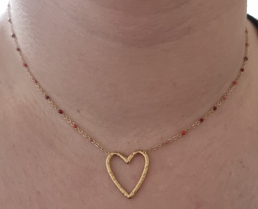 Collier Cœur Amora