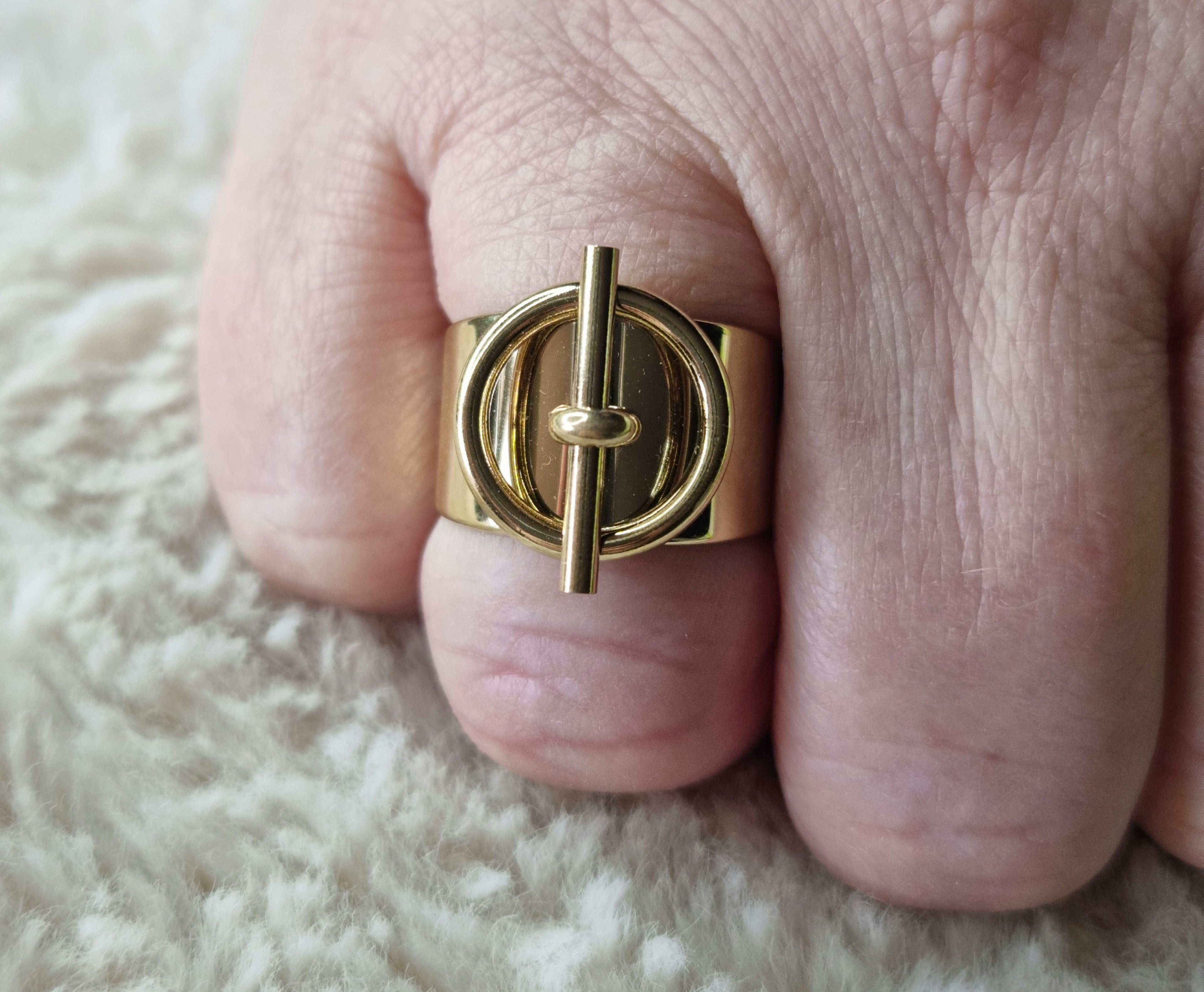 Bague large Nœud d'Or