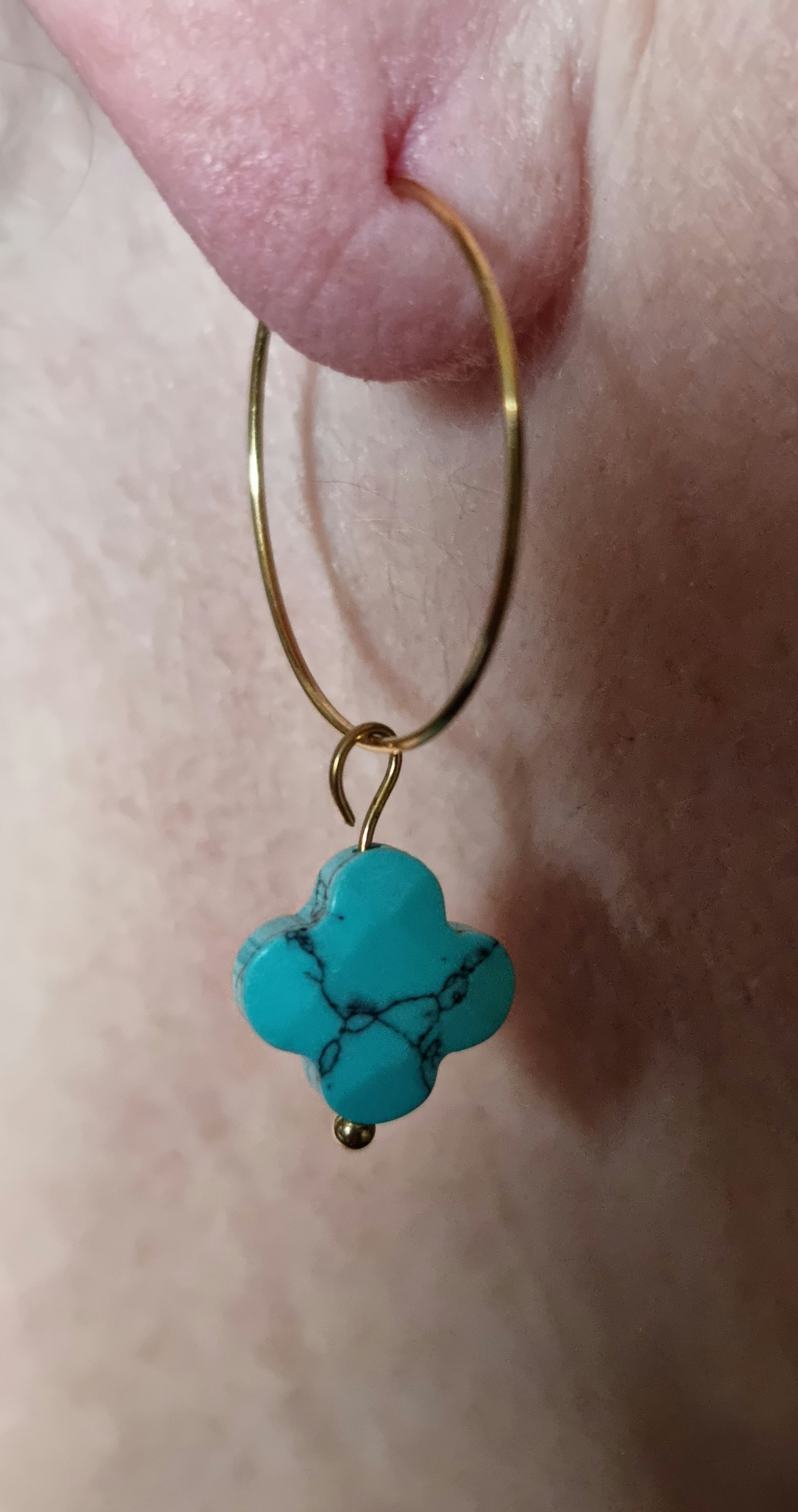 Boucles d'Oreilles Trèfle Ciel