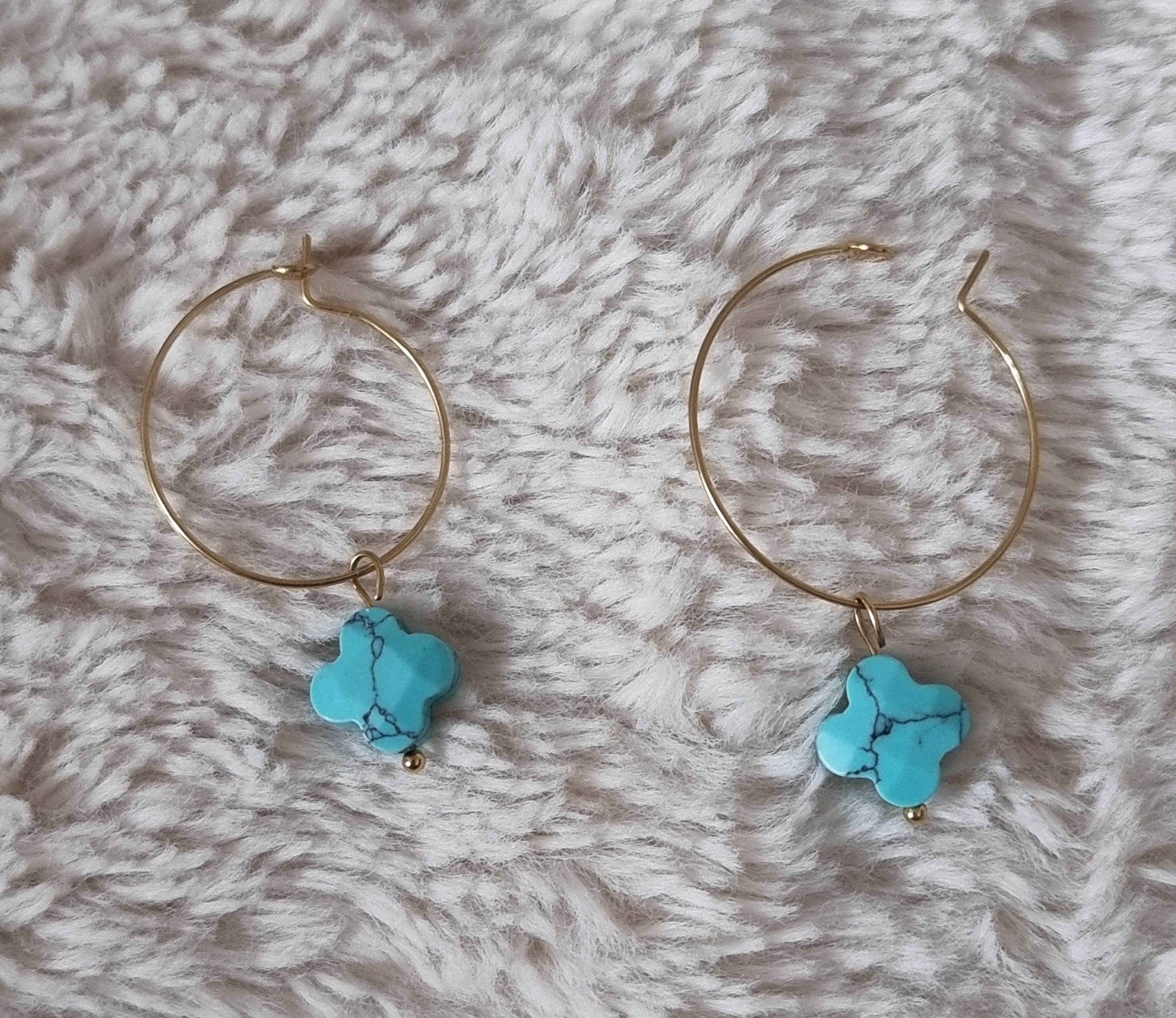 Boucles d'Oreilles Trèfle Ciel