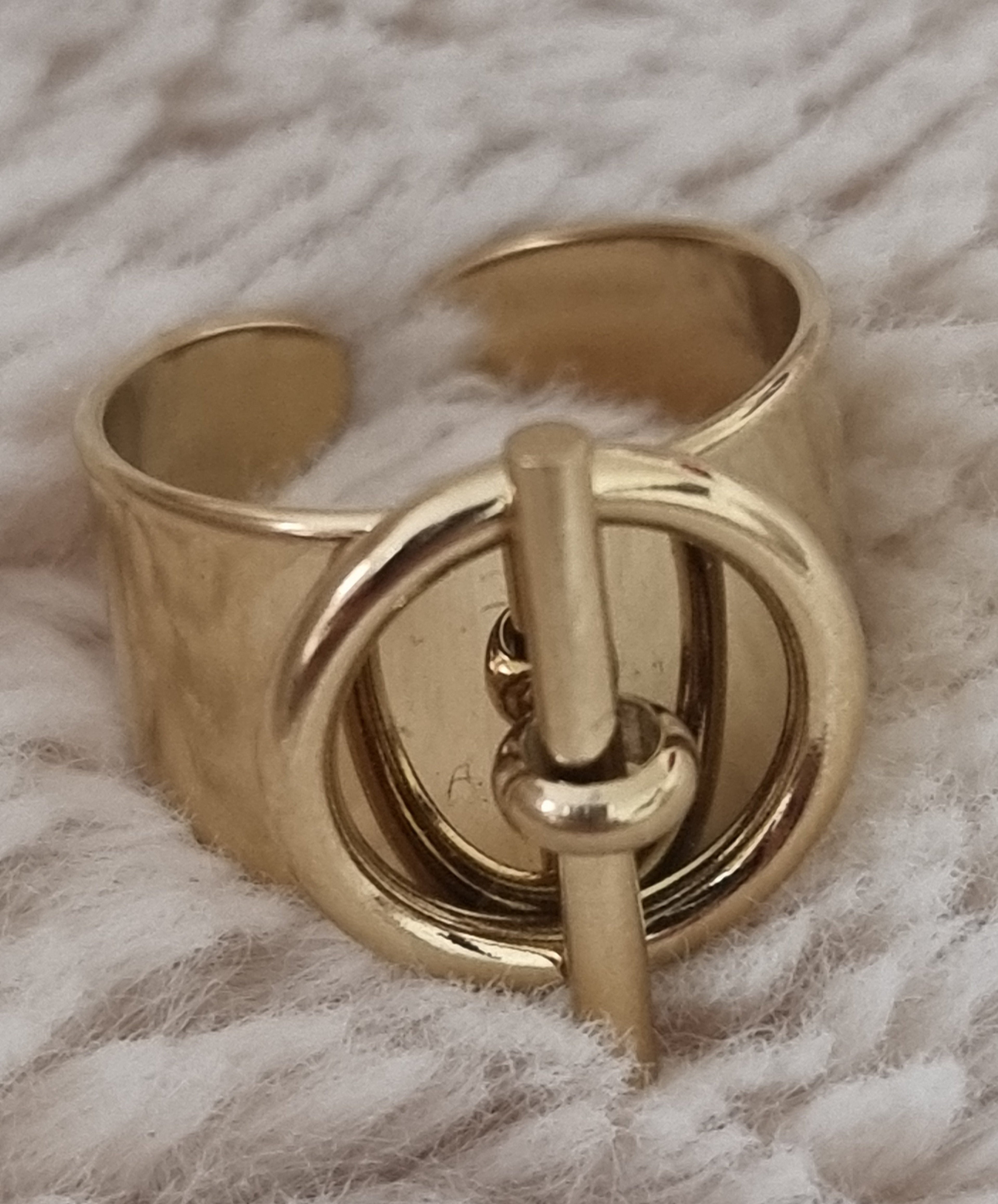 Bague large Nœud d'Or