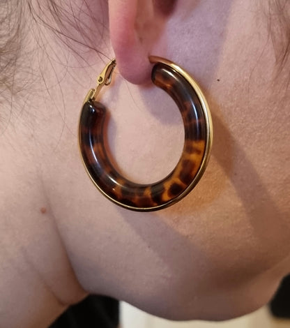 Boucles d'Oreilles Léopard