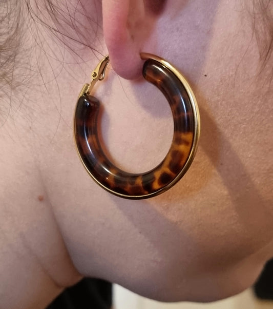 Boucles d'Oreilles Léopard