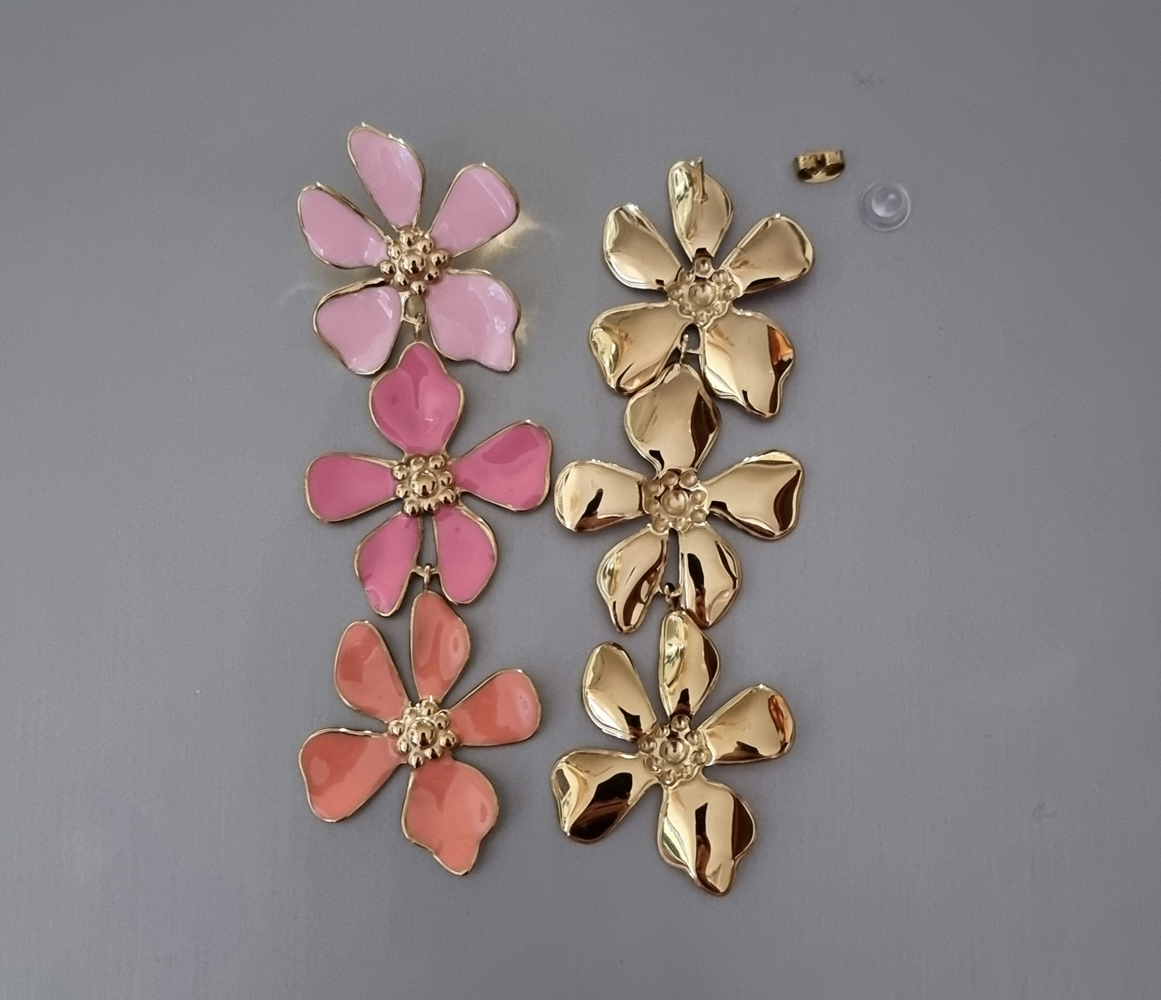 Boucle d'Oreilles Florale