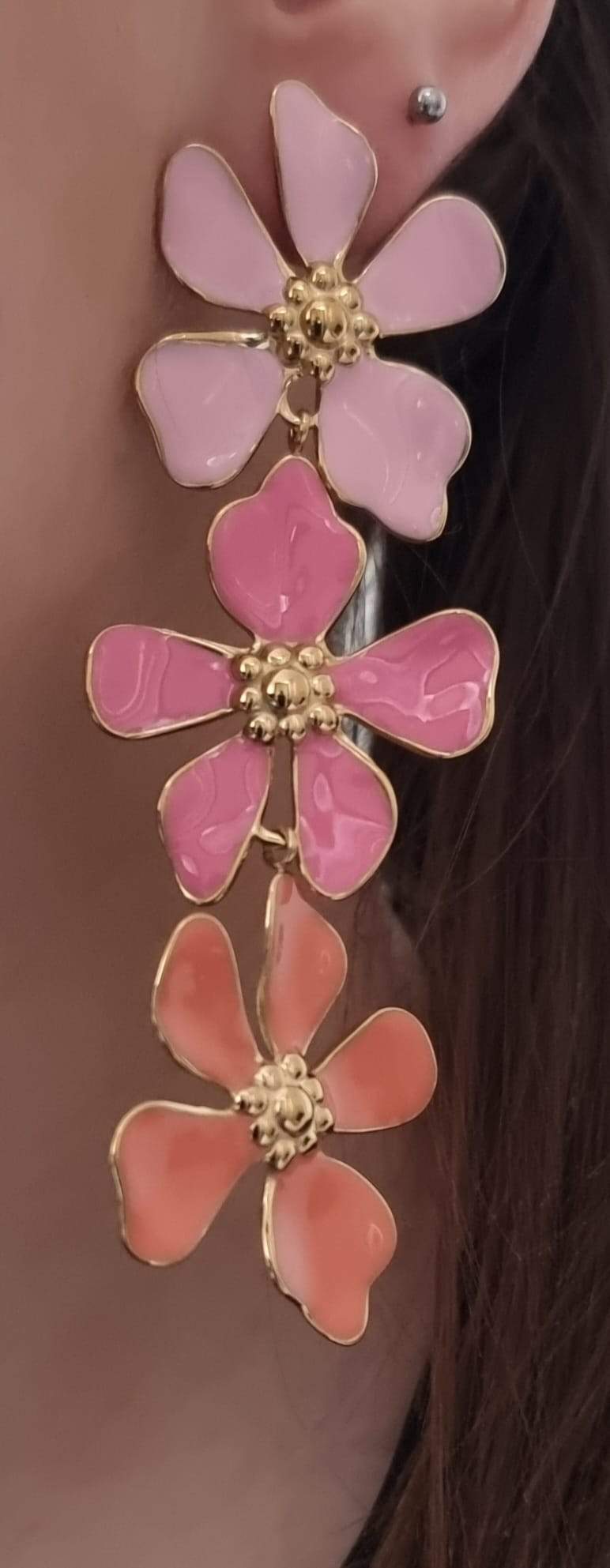 Boucle d'Oreilles Florale